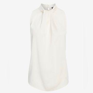 Satin Twist Halter Neck Tank